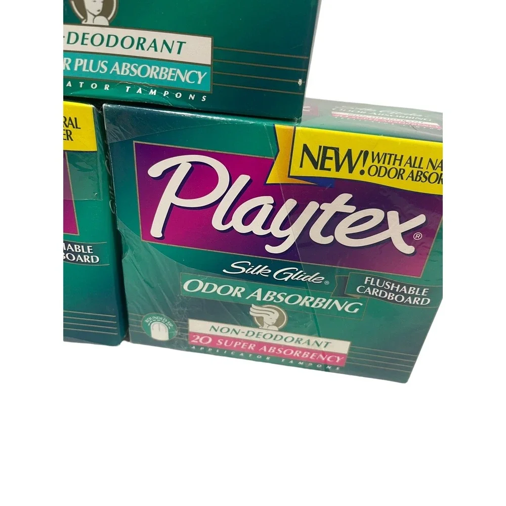 Vintage Playtex Cardboard Tampons 60 Count Display Only Movie Prop New 1998 READ